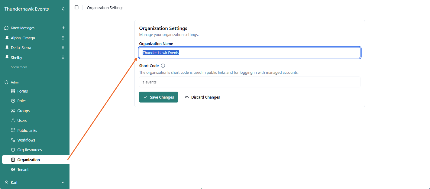Organization Thunder Hawk