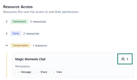 Click the Share Conversation button