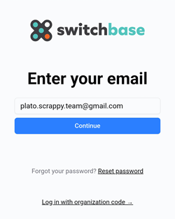 Sign In email